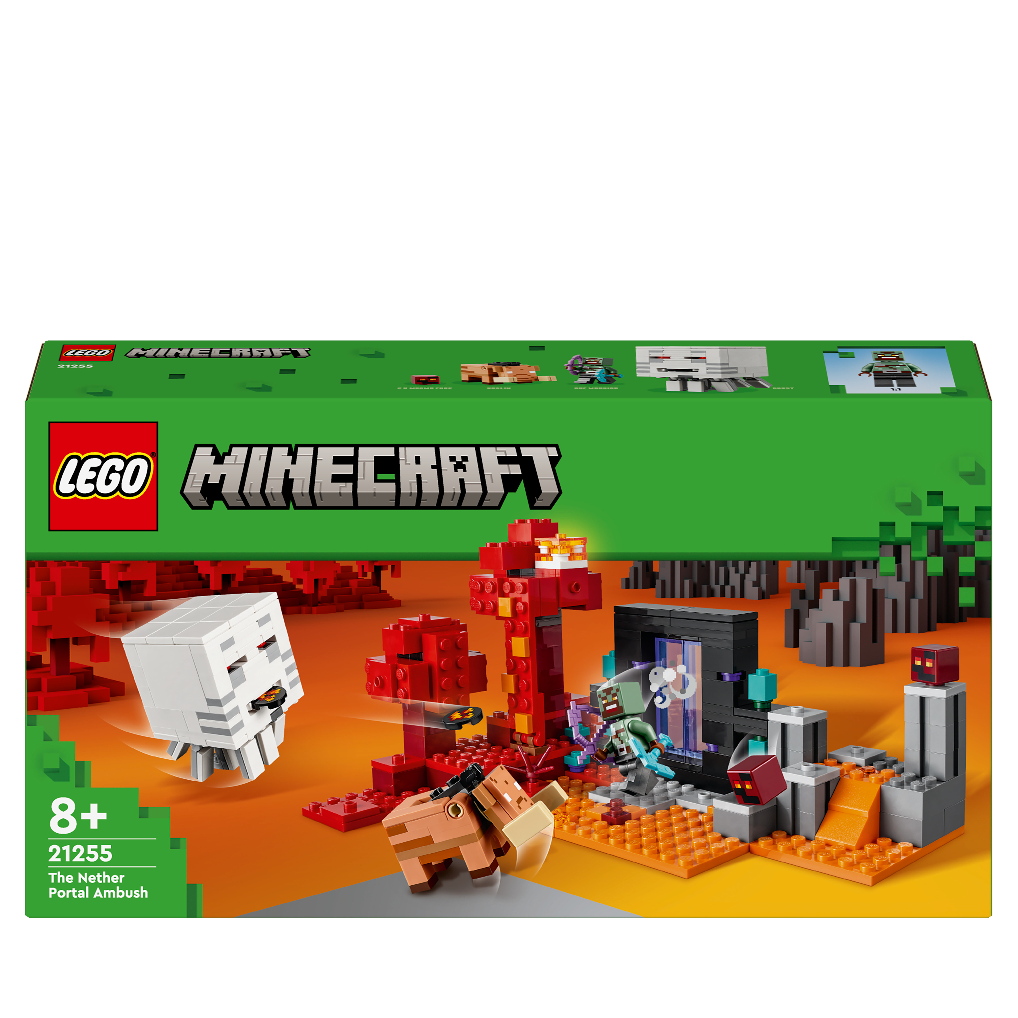LEGO Minecraft21255 Hinderlaag bij het Nether-portaal