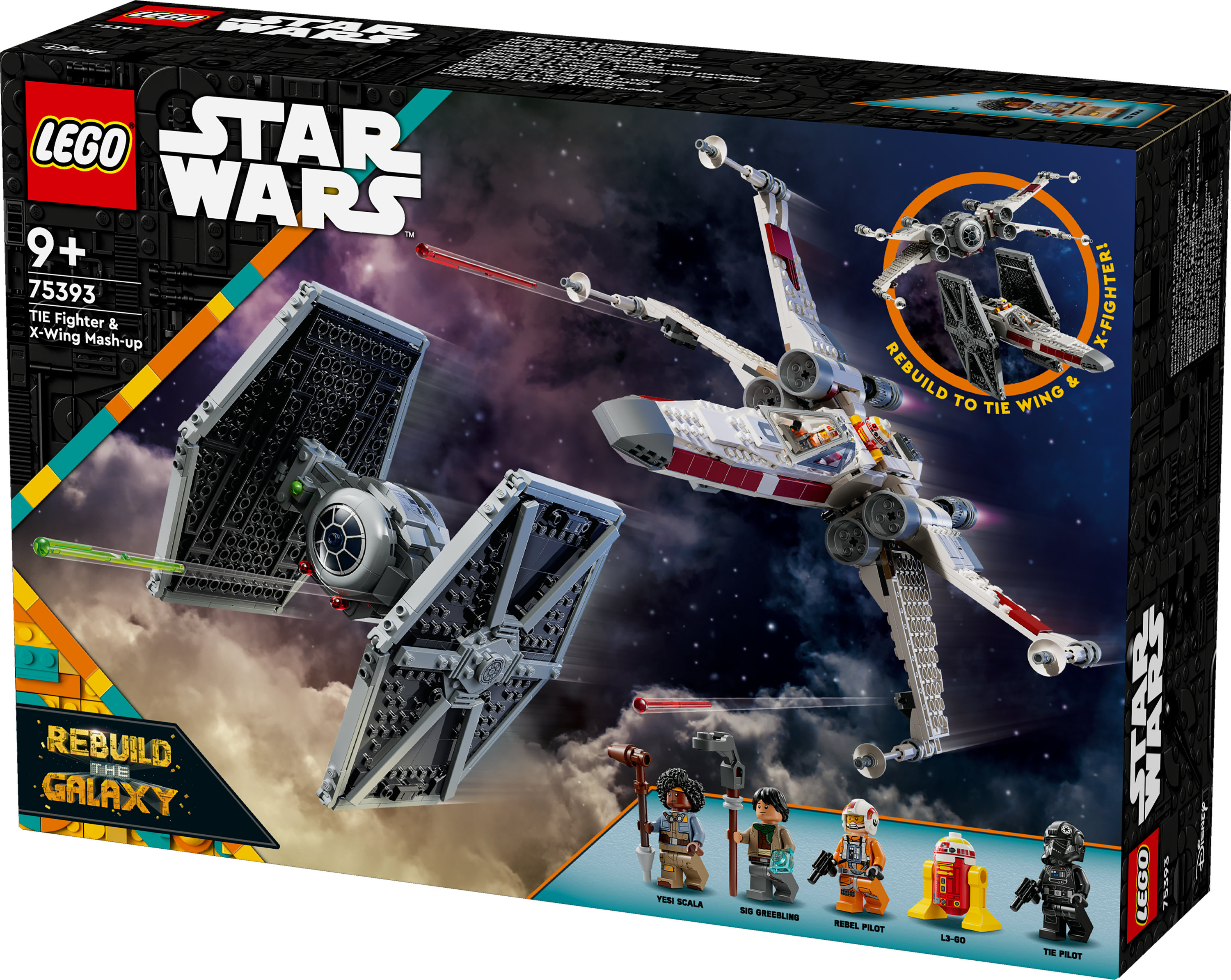 LEGO Star Wars 75393 LEGO TIE Fighter en X-wing combi