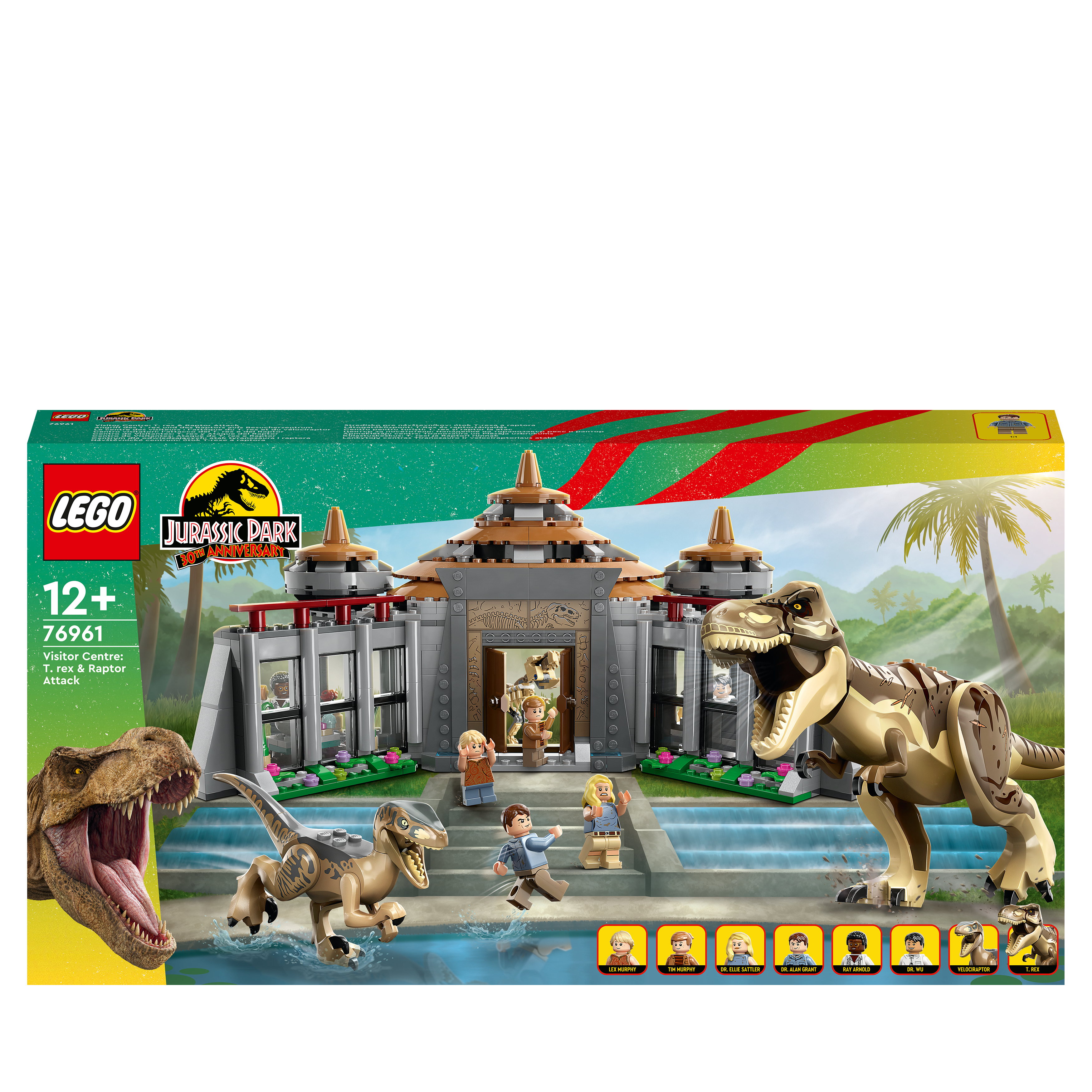 LEGOÂ® Jurassic World 76961 T rex en roofvogel vallen bezoeker Ze aan