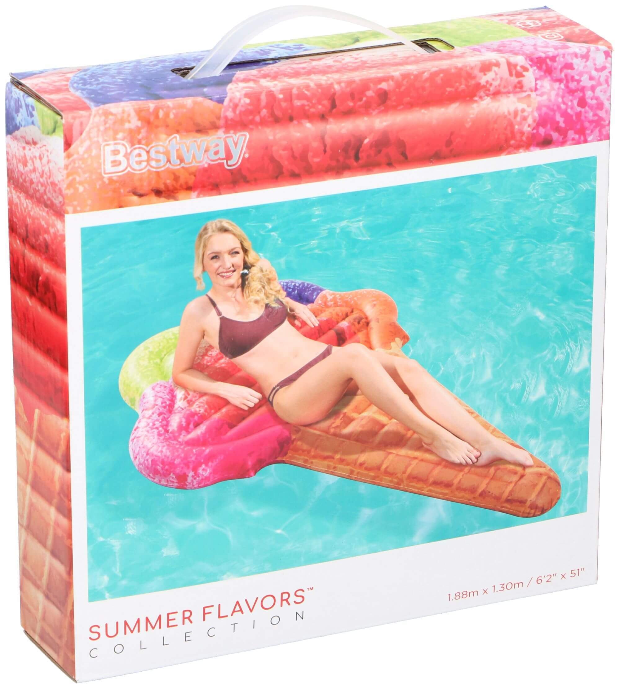 Luchtbed ijs 188x130cm pvc