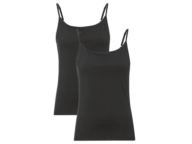 MEXX Dames spaghettibandjeshemd, 2 stuks, getailleerd gesneden