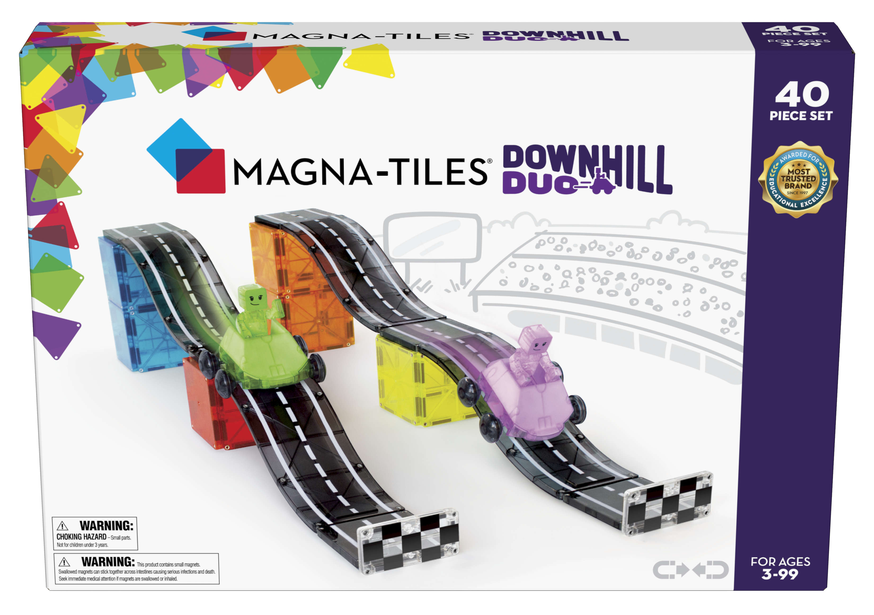 MagnaTiles downhill duo 4 delig