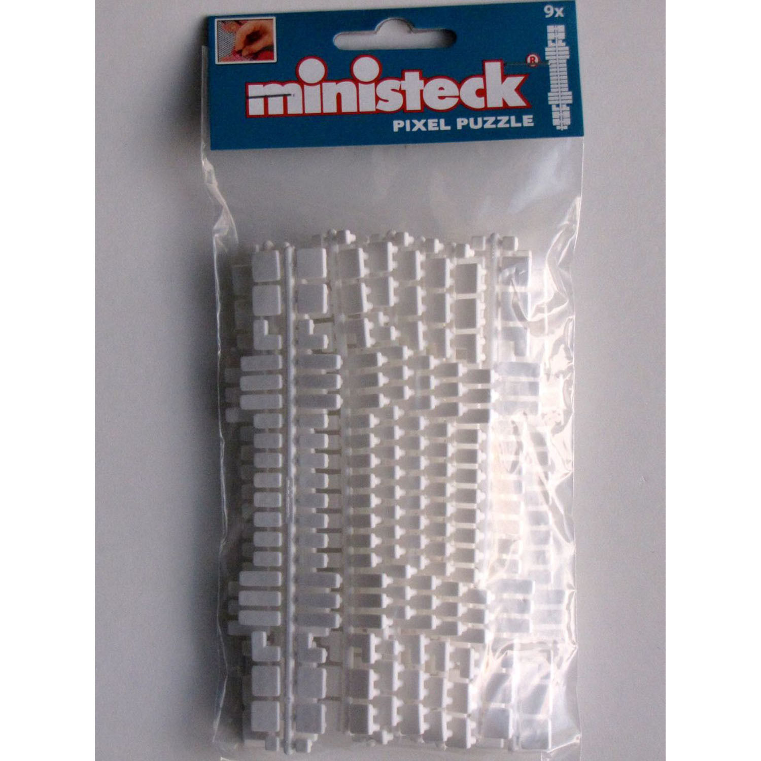 Ministeck kleurenstrips wit - 9 stuks