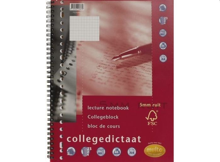 Multo Ringbandblok spiraal 23rings 5mm