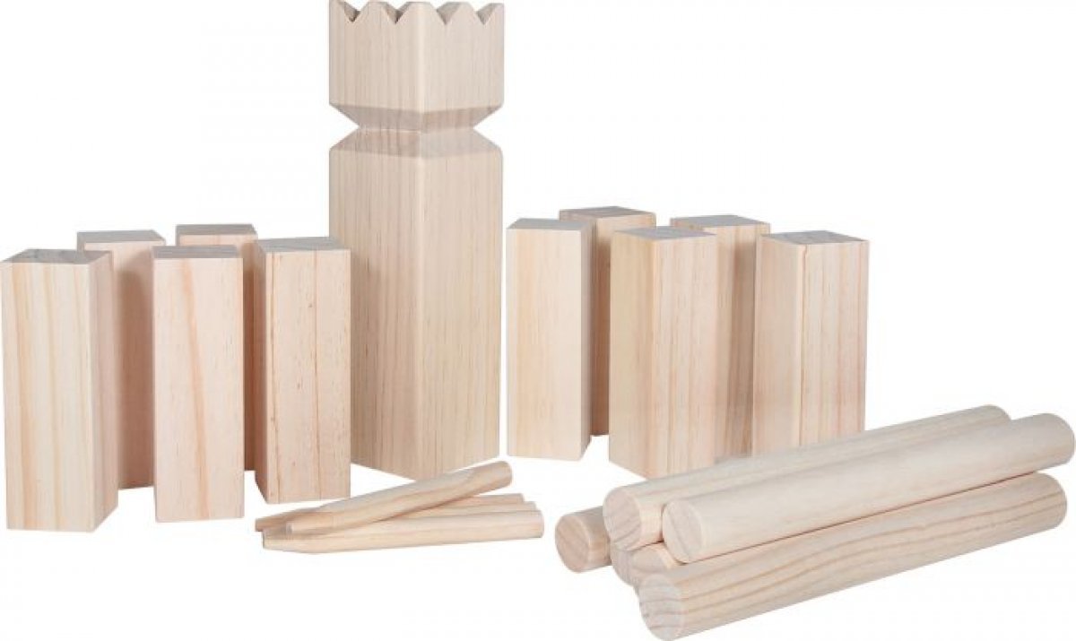 Outdoor actieve Kubb 21 onderdelen in het net