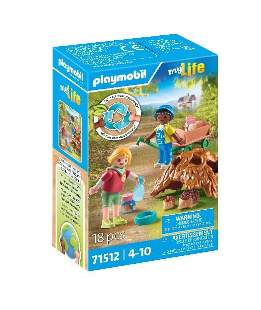 PlaymobilÂ® My life 71512 Zorgen voor de egelfamilie