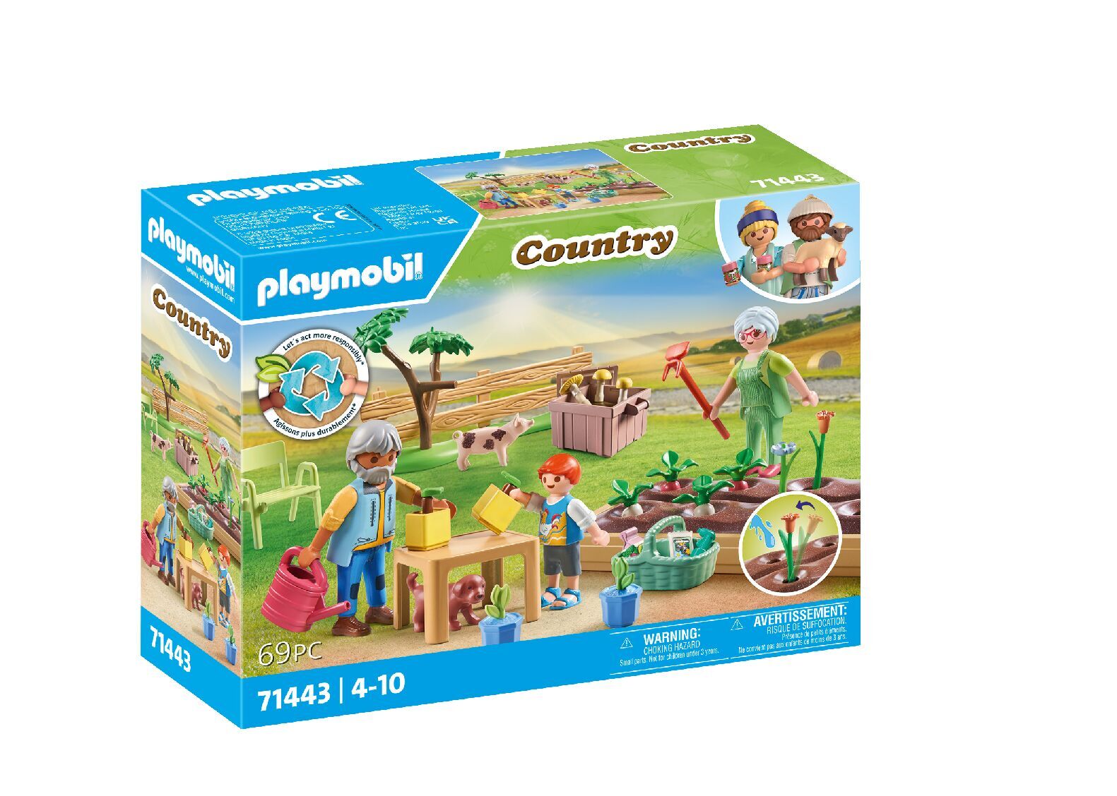 PlaymobilÂ® country 71443 idylische moestuin bij de grootouders
