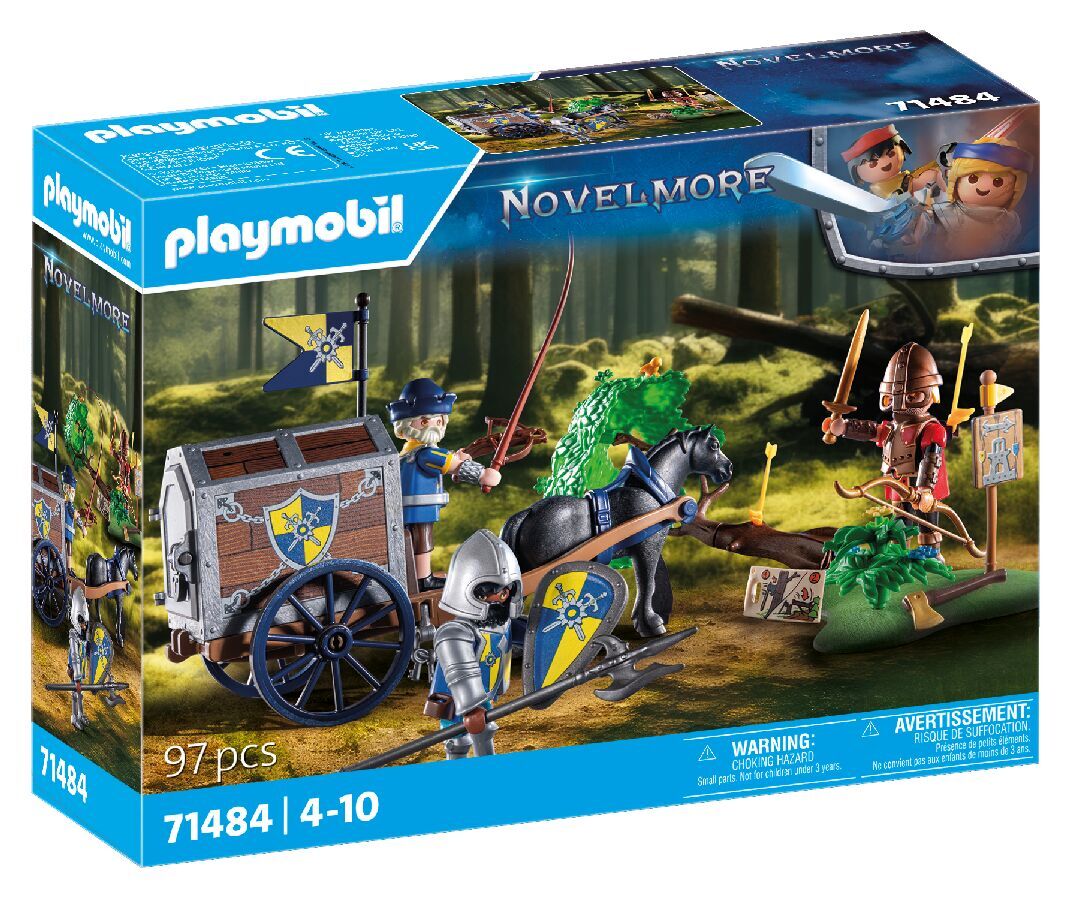 PlaymobilÂ® novelmore 71484 overval op transportwagen