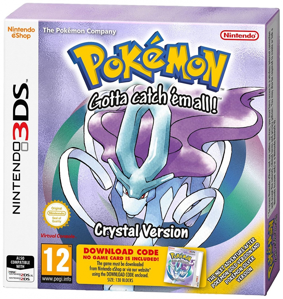 Pokemon Crystal 3DS (Boxed Download Code)