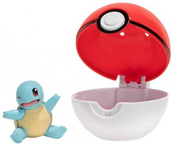 Pokemon Figure - Squirtle + Poke Ball (Clip \n\ Go)