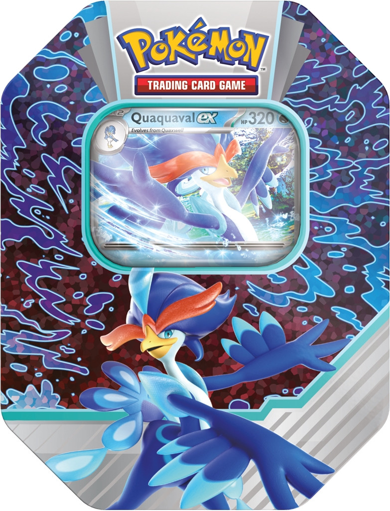 Pokemon TCG Scarlet & Violet Paldea Partners Fall 2023 Tin - Quaquaval EX