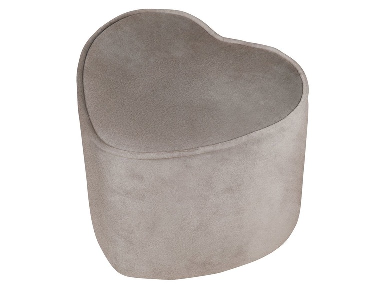 ROBA Kinderpoef (Grijs, Hartvorm)