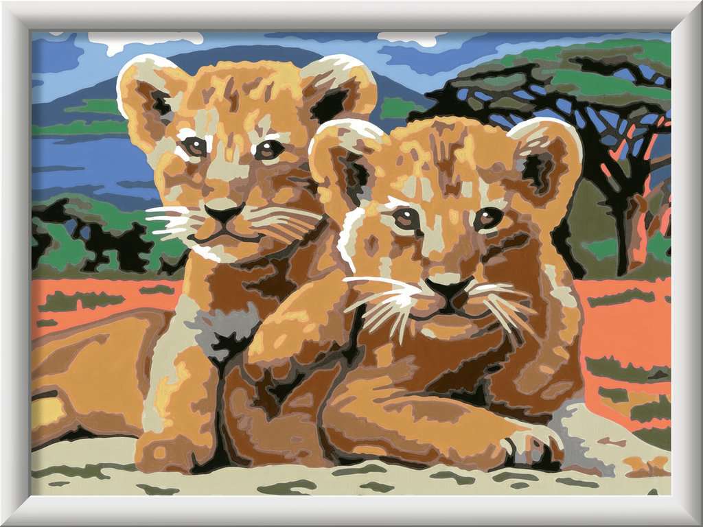 Ravensburger creart serie D little lion cubs