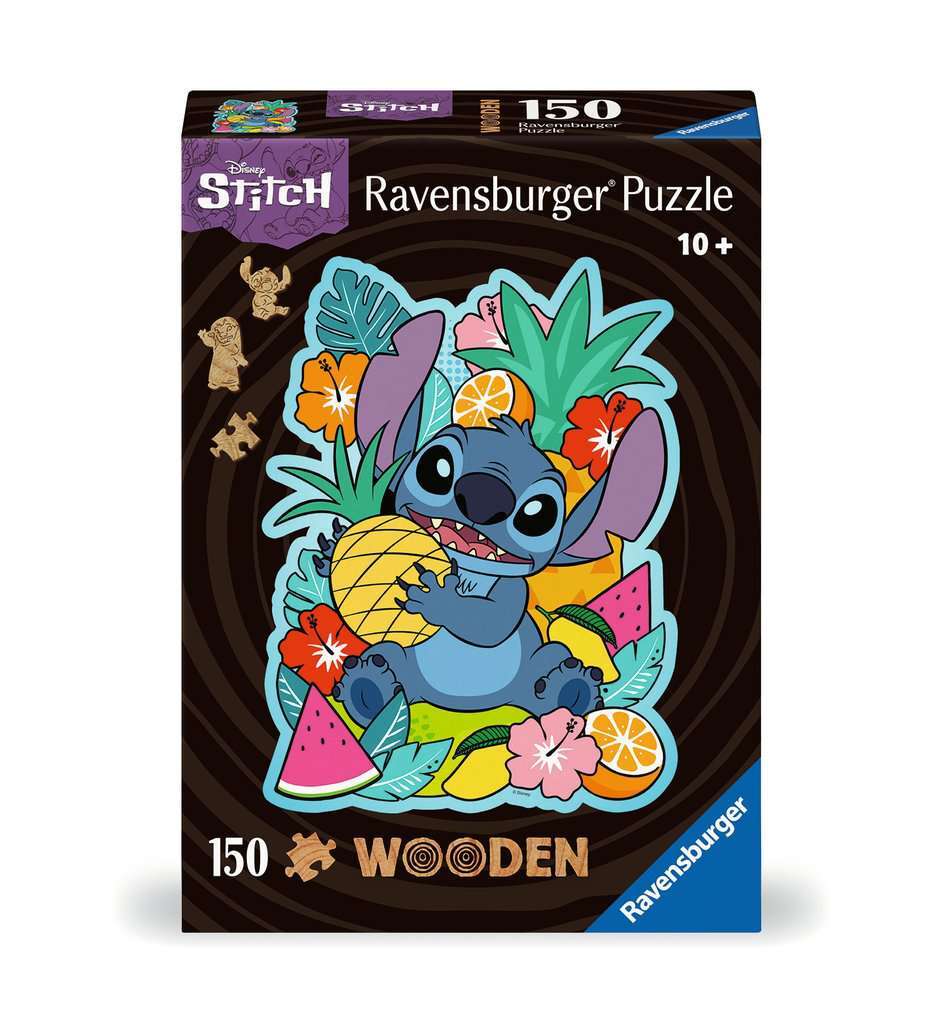 Ravensburger houten puzzel 150 stukjes disney stitch
