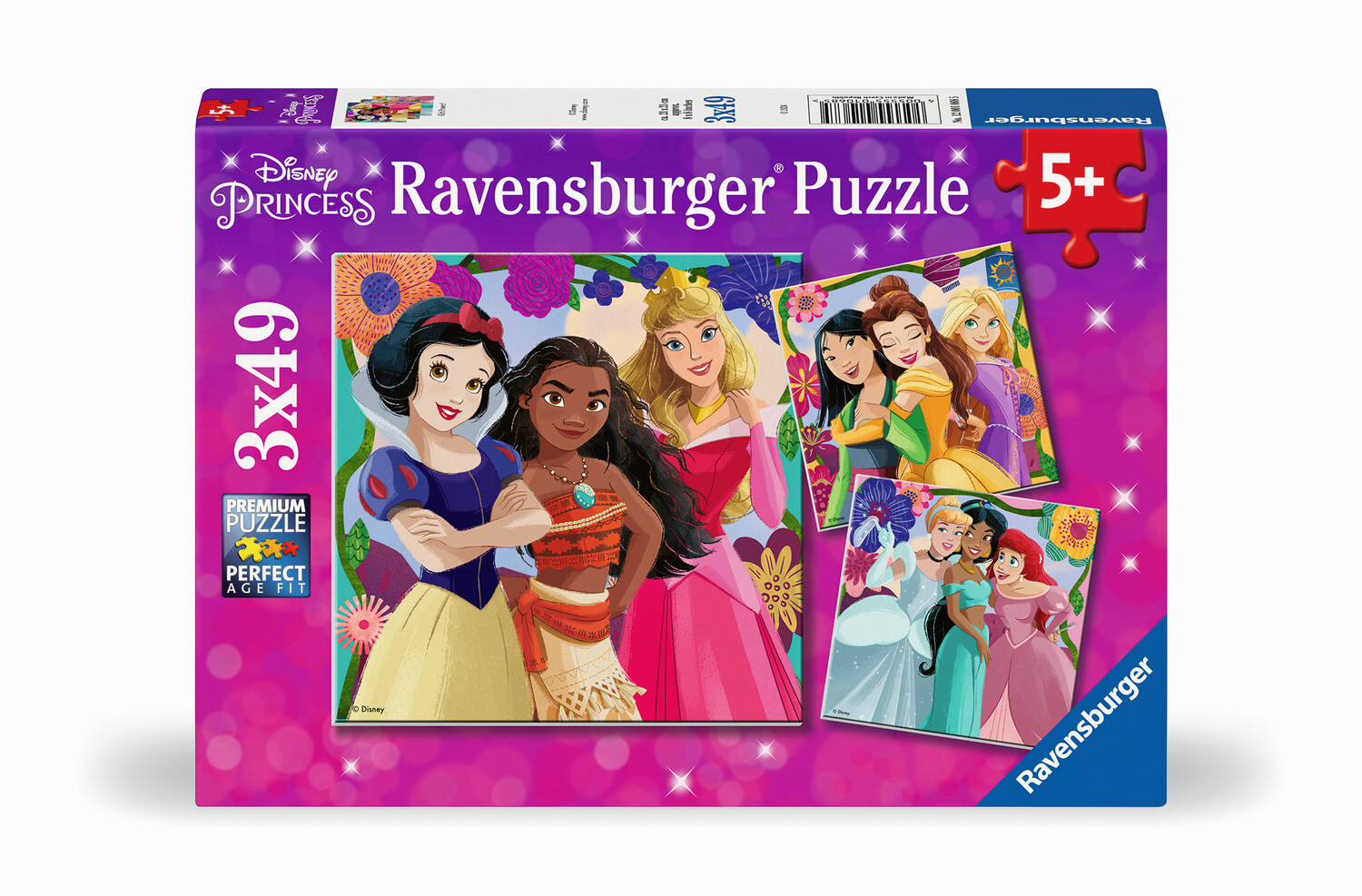 Ravensburger puzzel 3x49 stukjes disney princess