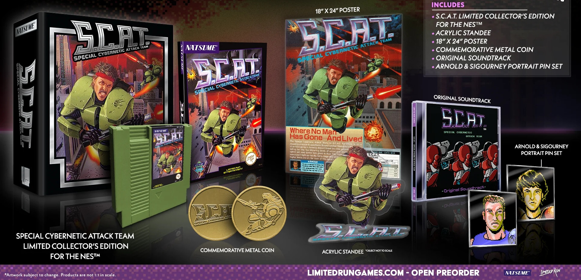 SCAT: Special Cybernetic Attack Team Collector\s Edition Grey Cartridge (Limited Run Games)