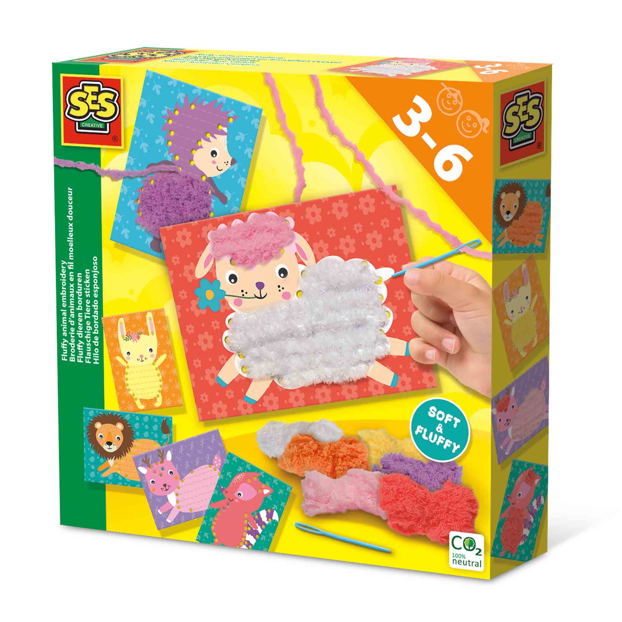 SES fluffy dieren borduren