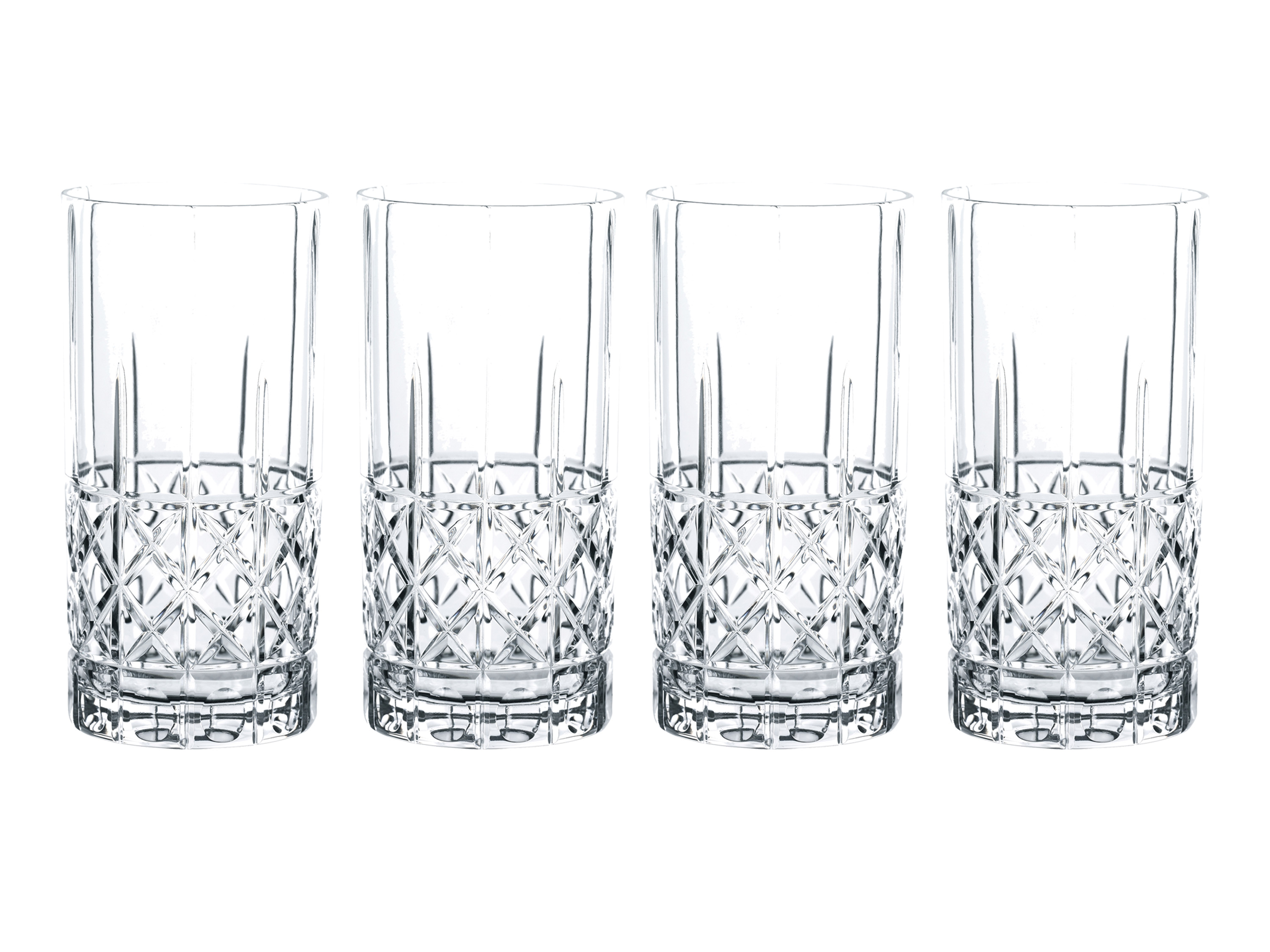 SPIEGELAU 4 whiskyglazen of 4 long drink glazen (Longdrink)