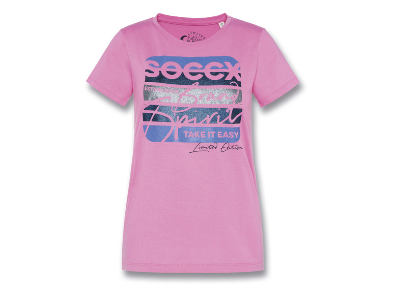 Soccx Dames t-shirt (L, Roze)