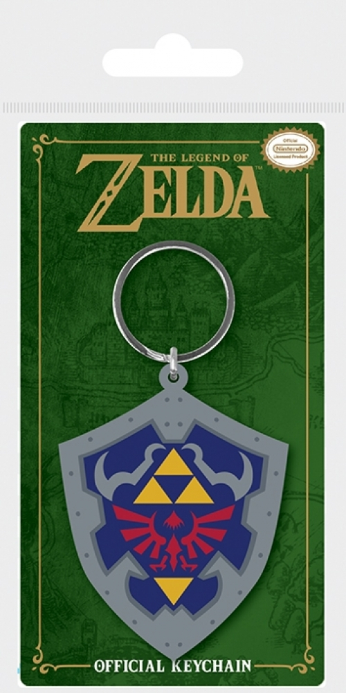 The Legend of Zelda - Hylian Shield Rubber Keychain