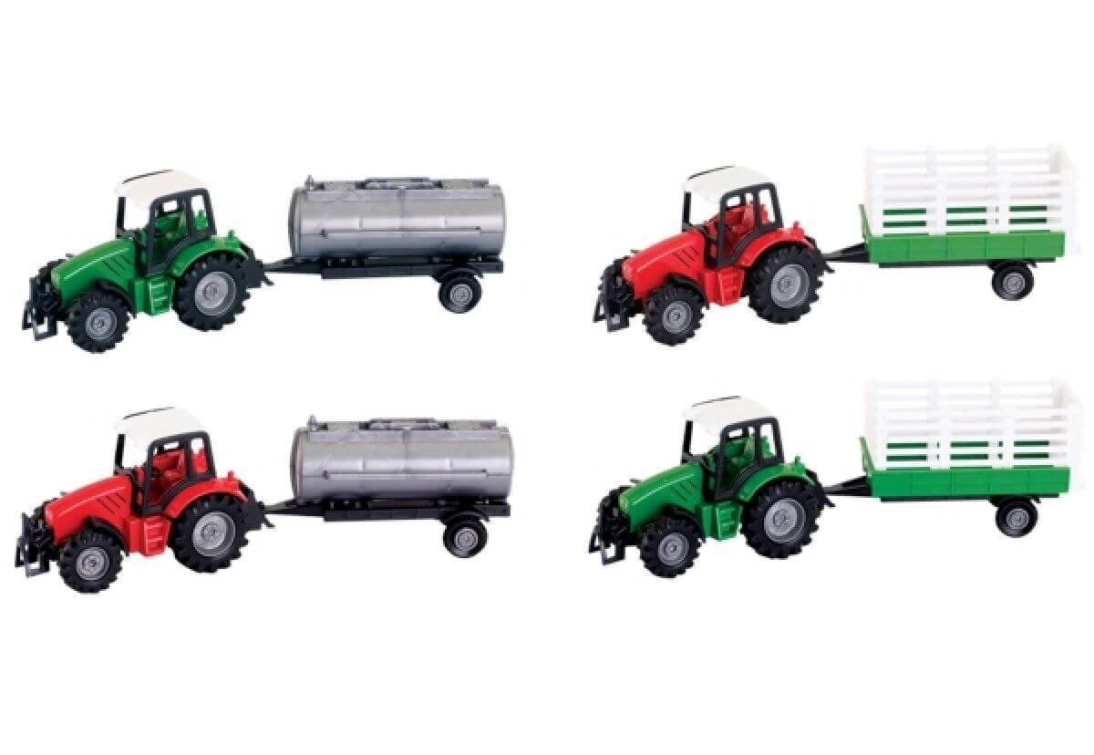 Tractor met aanhanger 19cm