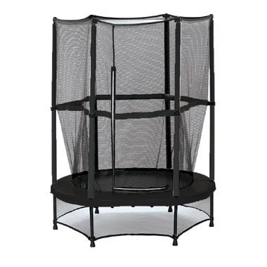 Trampoline met veiligheidsnet - 140 cm - zwart