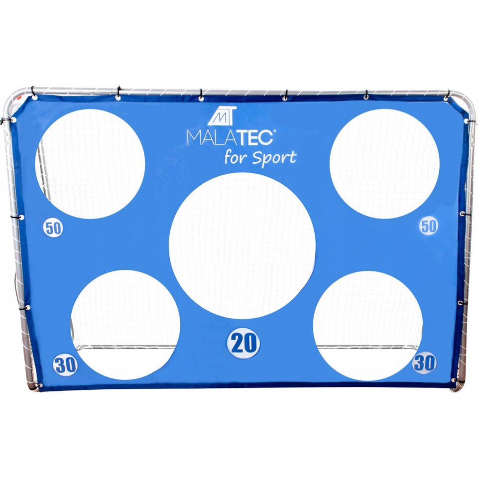 XL Voetbaldoel Met Gatendoek - Grote Tuin Voetbal Goal - Stevige Metalen Soccer Doel Inclusief Oefenwand Doek - Kinderen