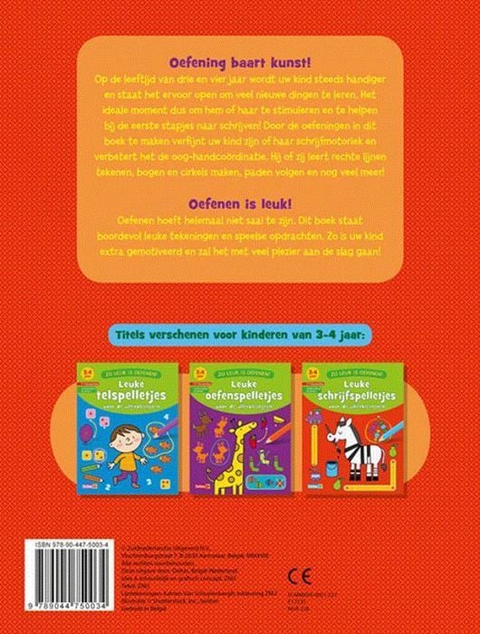 Zo leuk is oefenen! Leuke schrijfspelletjes (3-4 j.)