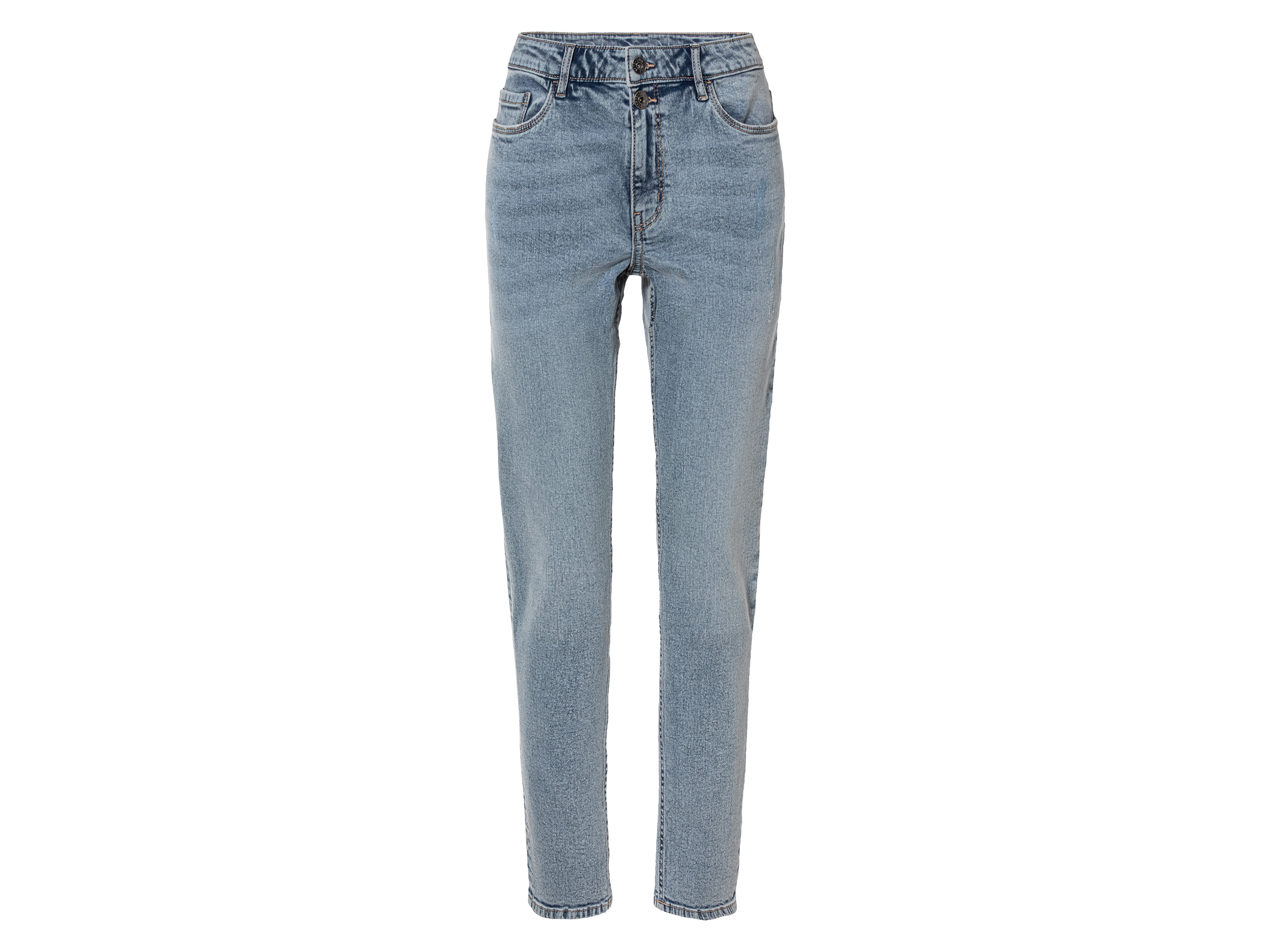 esmara Dames jeans Straight fit (42, lang, Lichtblauw)