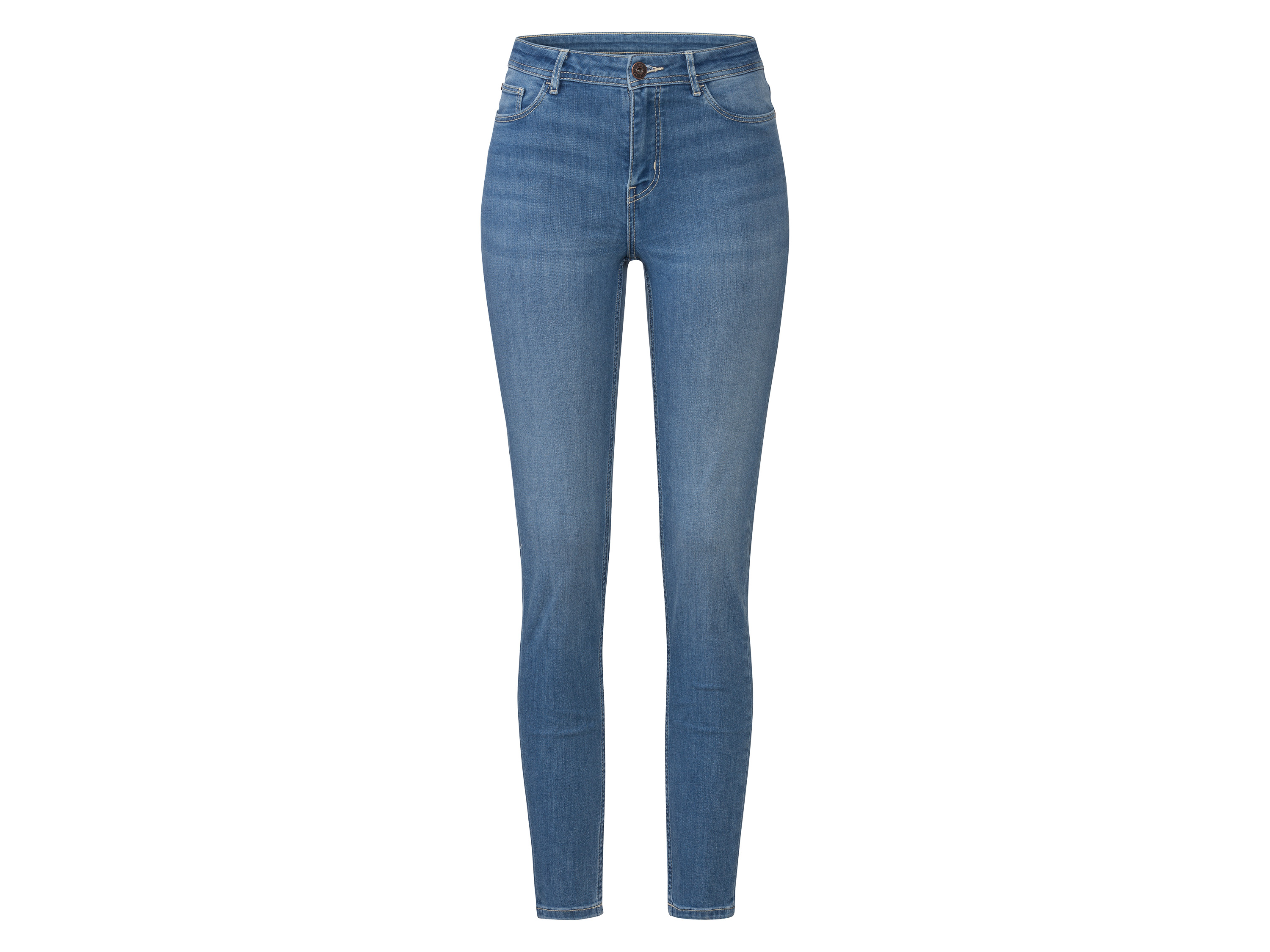 esmara Dames jeans Super Skinny Fit (34, kort, Lichtblauw)