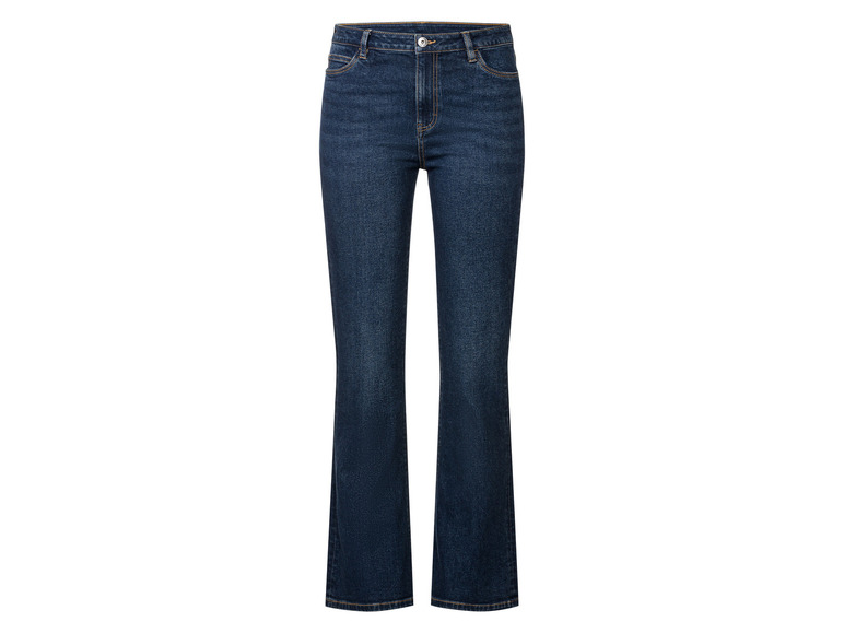 esmara Dames jeans flared fit (38, Donkerblauw)
