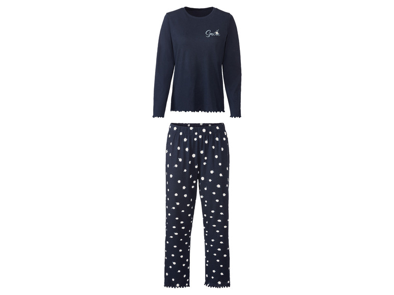 esmara Dames pyjama (S (36/38), Marineblauw bloemen)