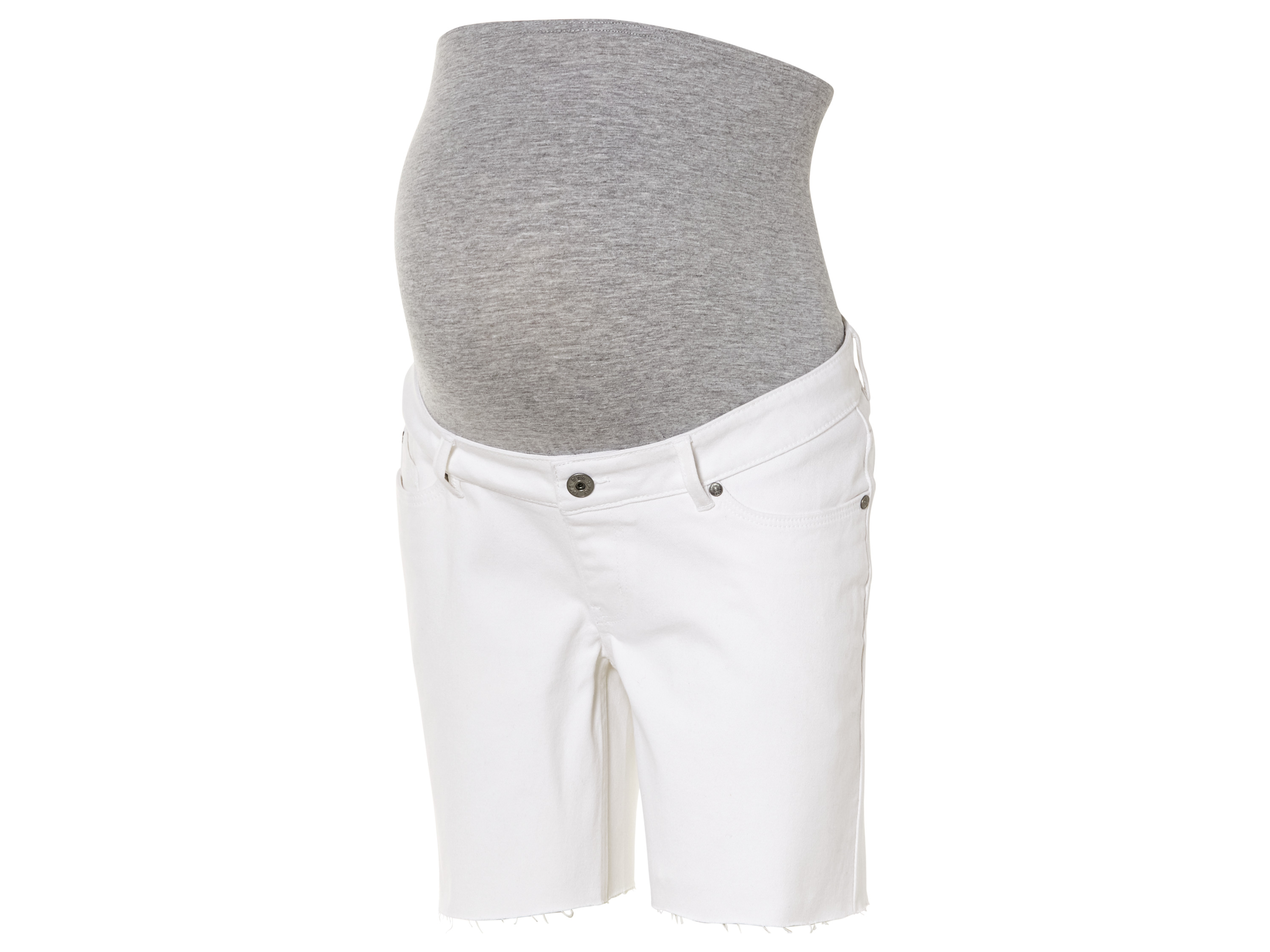 esmara Dames zwangerschaps jeansshort (34, Wit)
