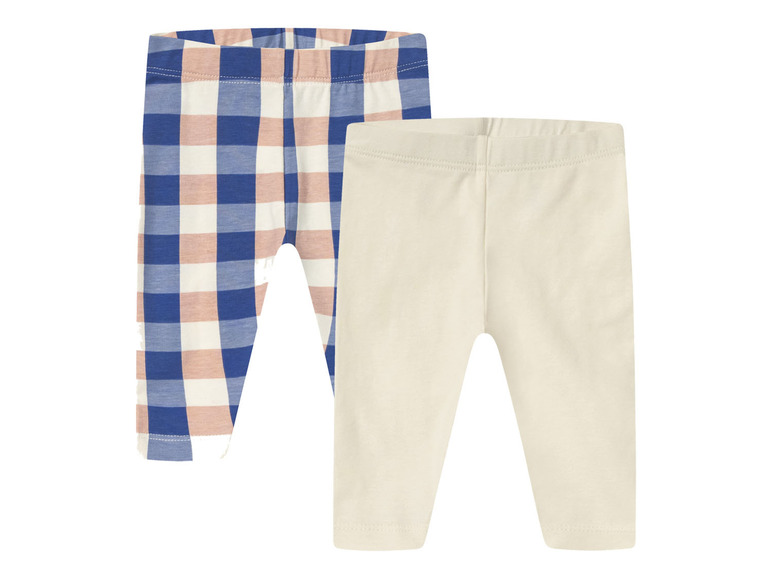 lupilu 2 baby leggings (62/68, Geruit/wit)