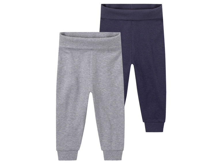 lupilu Baby jongens joggingbroek 2 stuks (50/56, Donkerblauw/grijs)