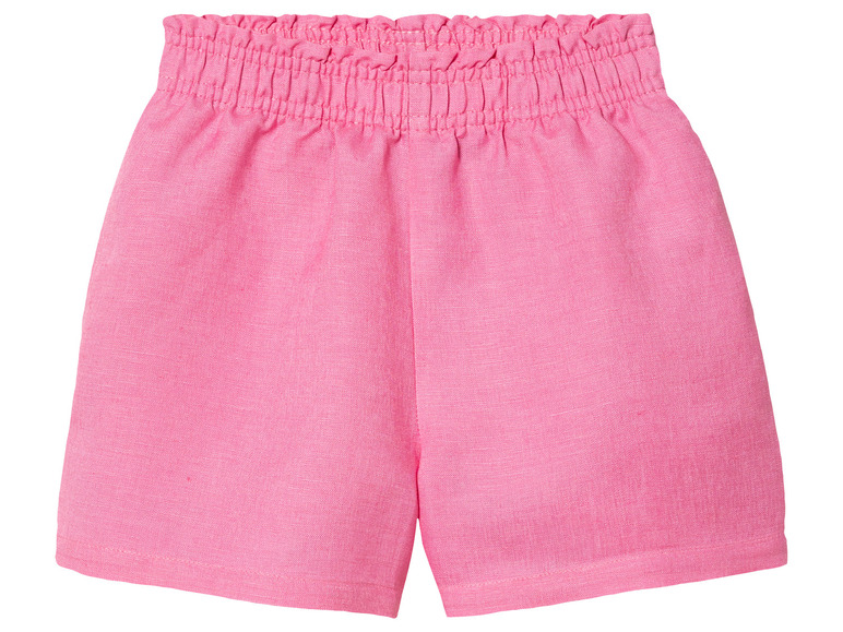 lupilu Meisjes linnen short (134, Roze)