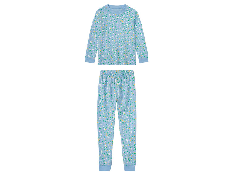 lupilu Meisjes pyjama (110/116, Blauw/print)