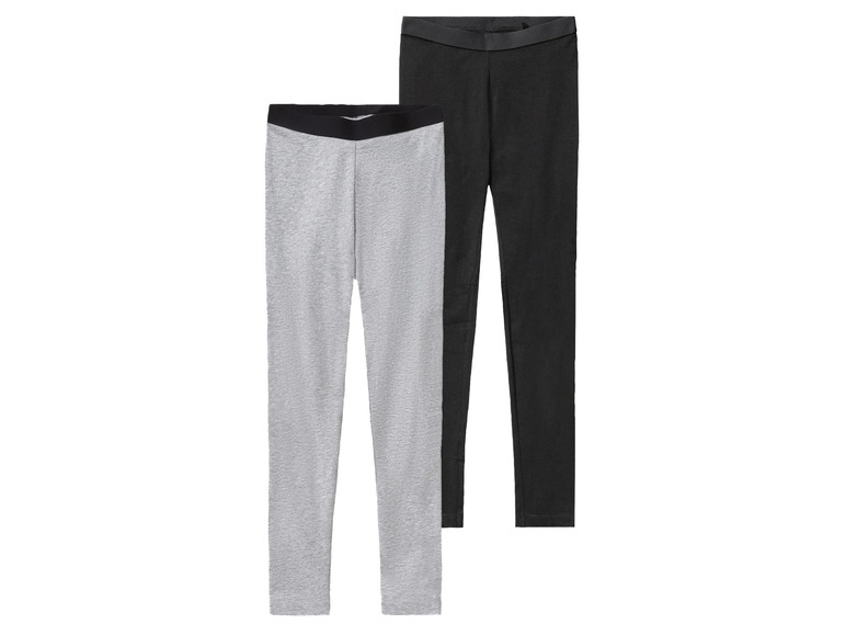 pepperts! Meisjes leggings (158/164, Zwart/grijs)