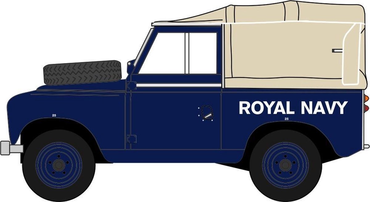 OXFORD Land Rover SERIES III SWB CANVAS ROYAL NAVY schaalmodel 1:43