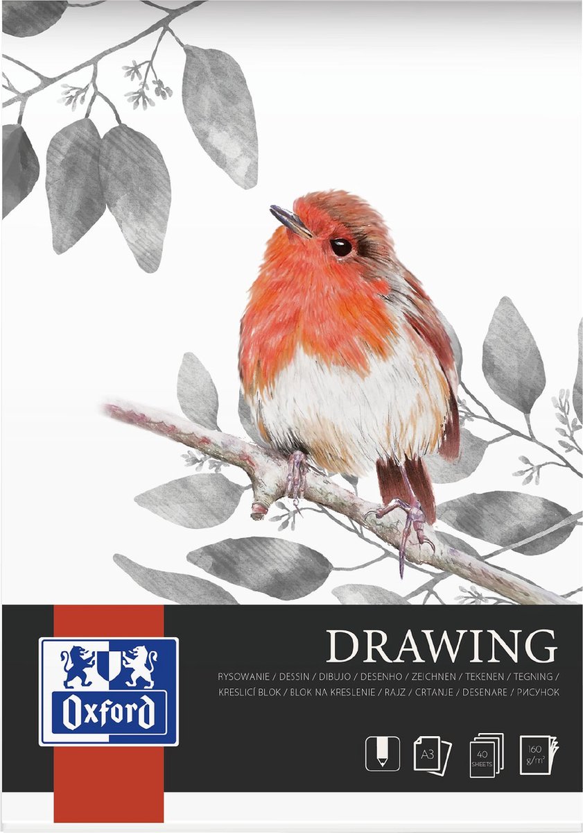 OXFORD tekenblok - A3 - 40 vel - 160g