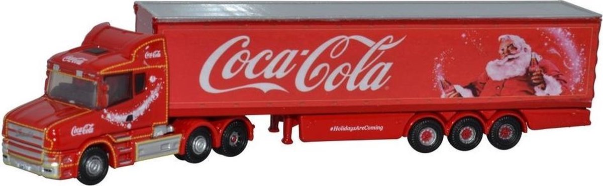 SCANIA T CAB BOX TRAILER/COCA COLA XMAS NTCAB007CC