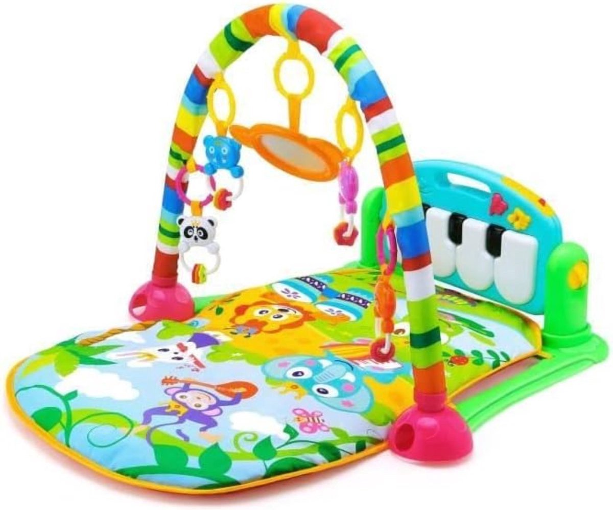 OxyFlowzy® - Speelkleed baby met boog- Speelmat met boog - Activiteitenboog - Activiteitenboog voor babys - Groen