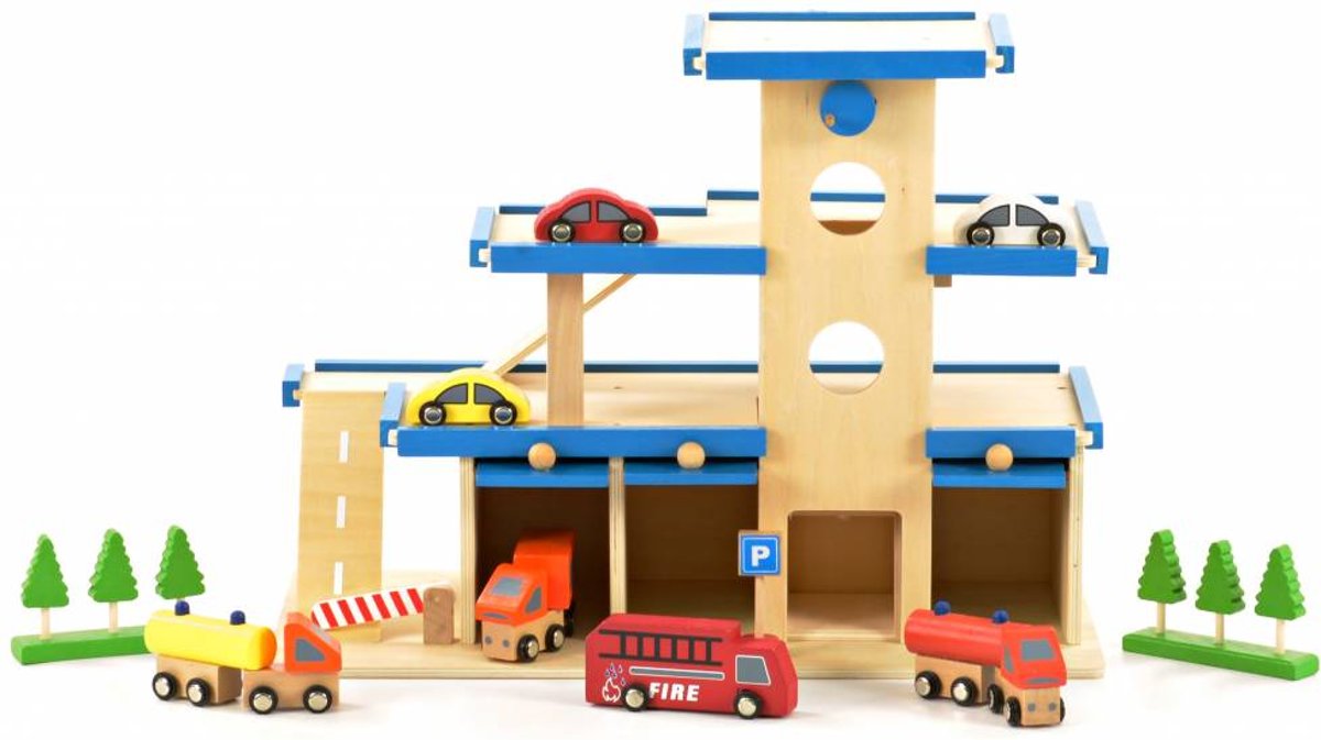 Houten Speelgarage Truck