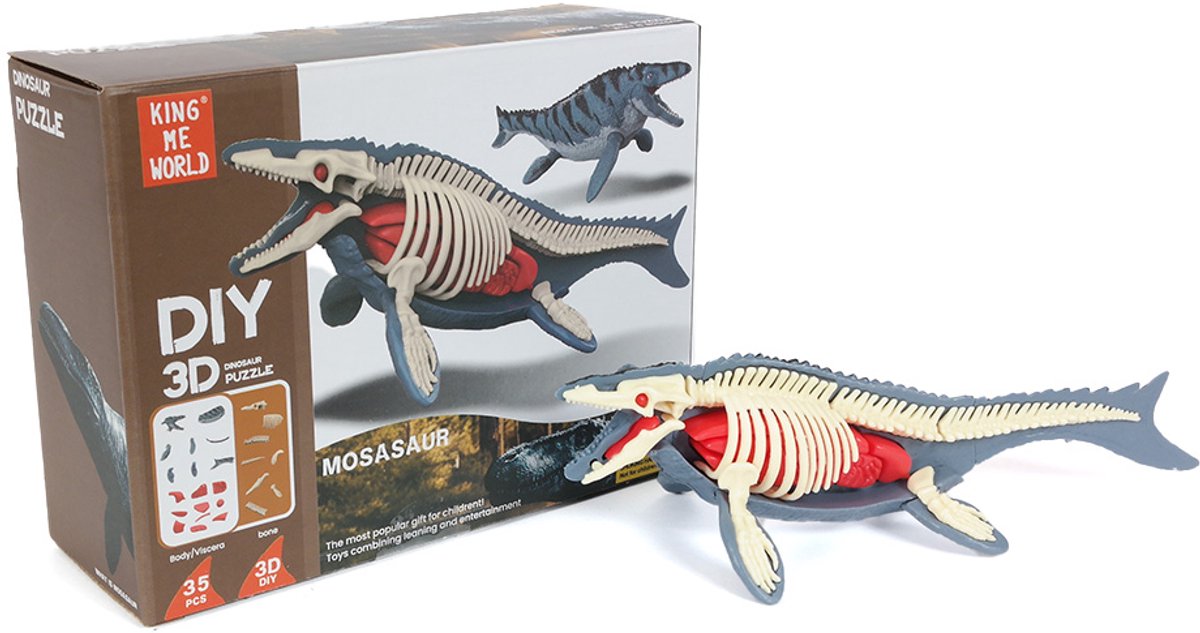 PIA Soft Toys - Dino 3D Anatomie - Mosasaurus