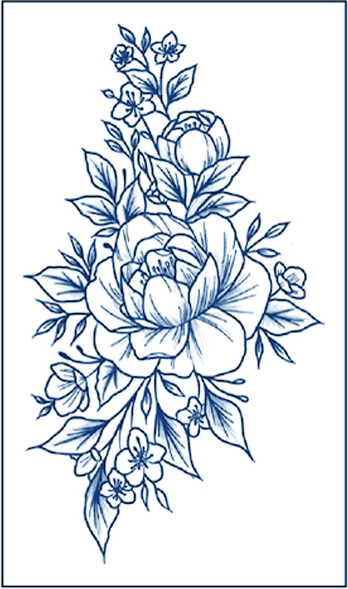 Jagua Henna neptattoo-Tijdelijke plak tattoo-Nep tatoeage-FST254