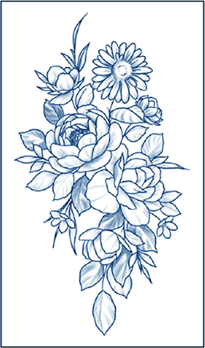 Jagua Henna neptattoo-Tijdelijke plak tattoo-Nep tatoeage-FST259