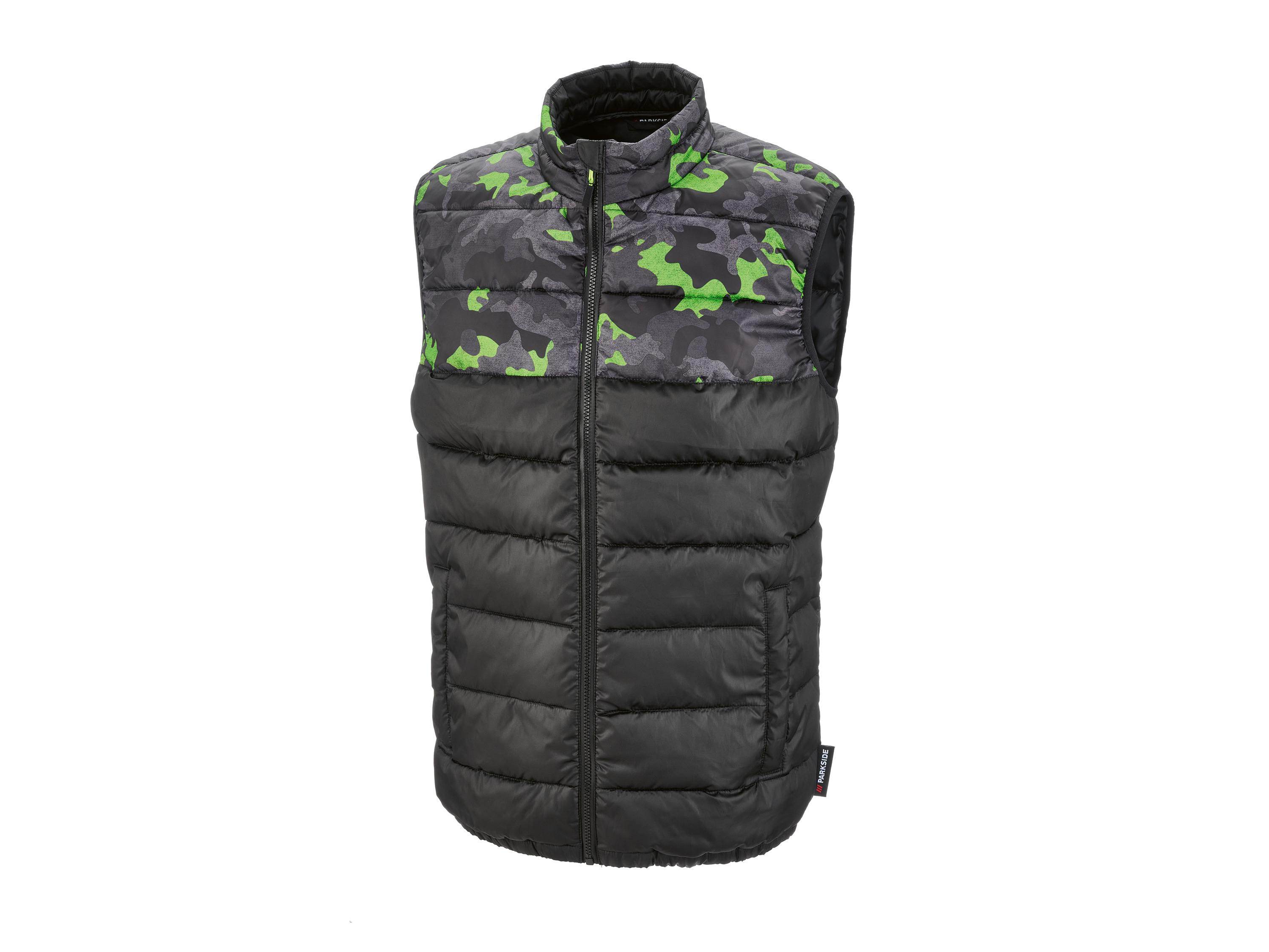 PARKSIDE Heren bodywarmer (Zwart met print, XL (56/58))