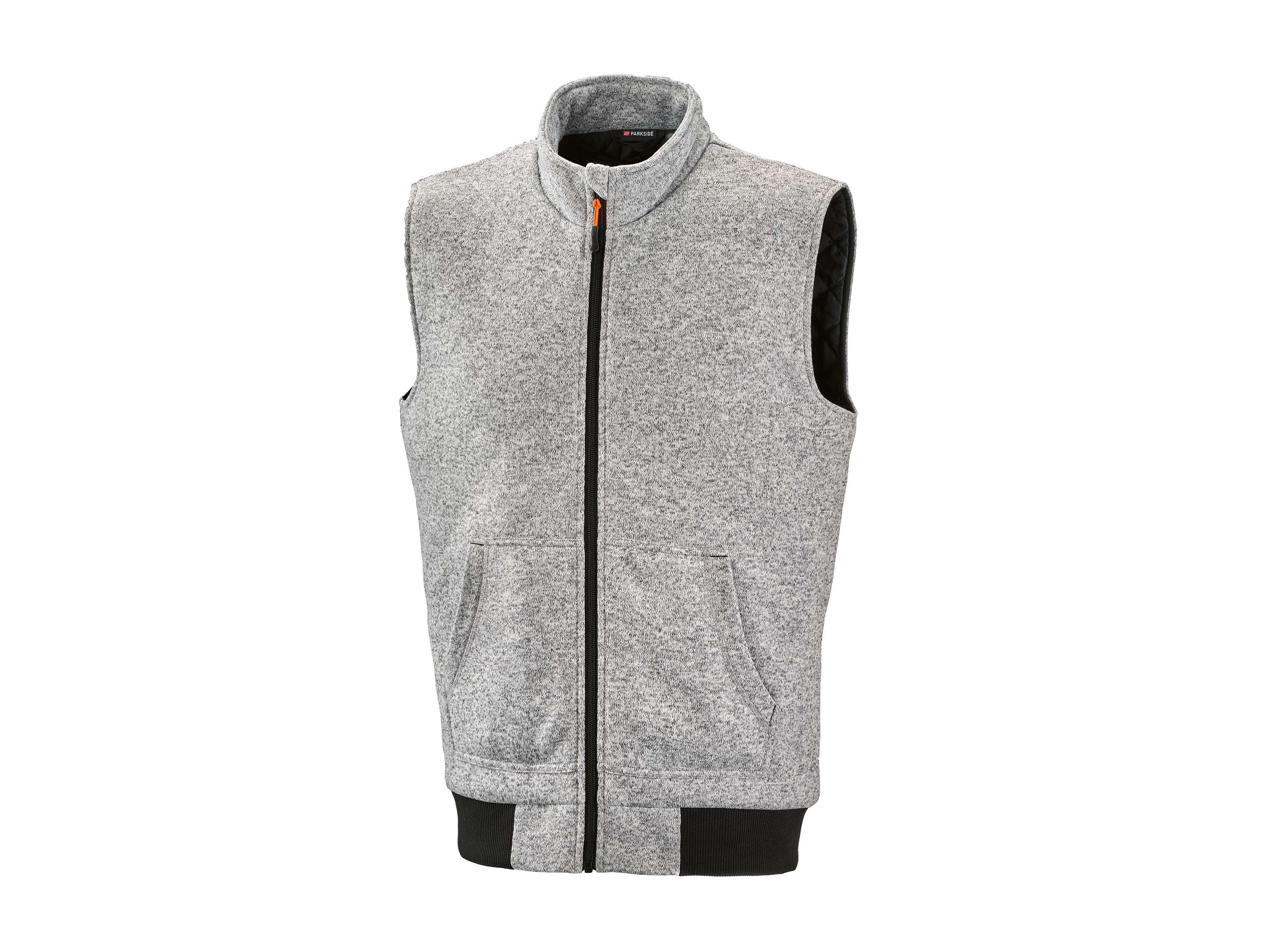 PARKSIDE Heren gebreid fleece-vest (middelgrijs, L (52/54))