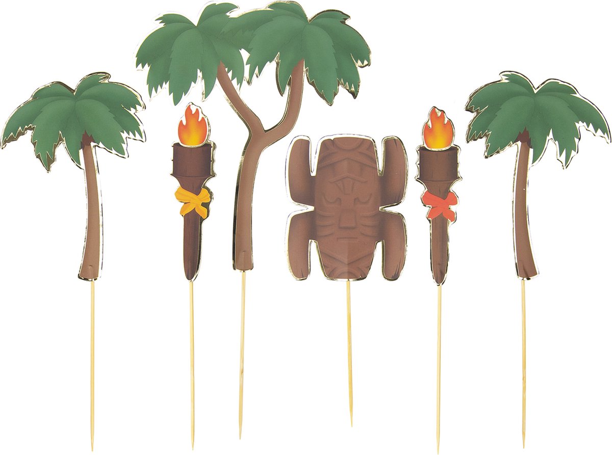 PARTYPRO - 6 taartdecoraties voor avonturier