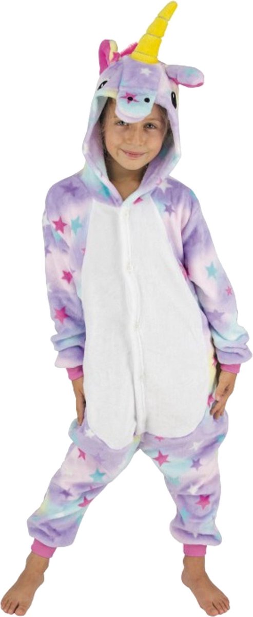 PARTYPRO - Sterren eenhoorn kostuum voor kinderen - 128 (7-9 jaar) - Kinderkostuums